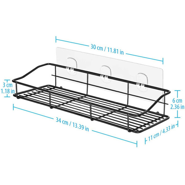 Rebrilliant Emdadul Adhesive Stainless Steel Shower Caddy Wayfair Canada